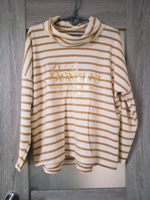 Golf w paski duży rozmiar nowy