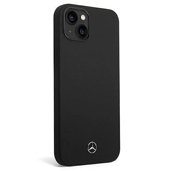 Etui Mercedes Silicone Line na iPhone 14 Plus - czarne