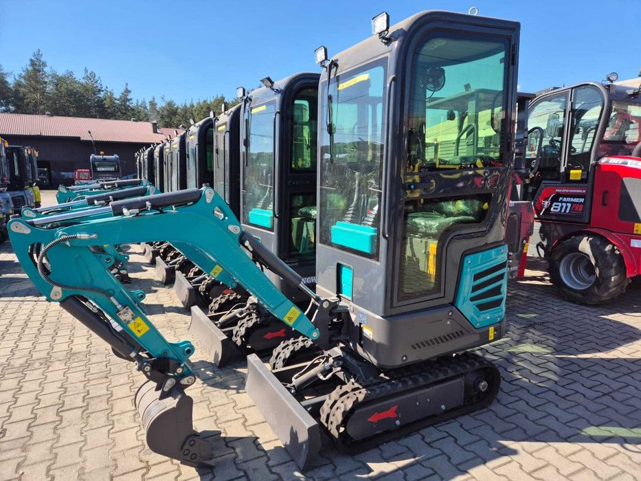 NOWA Minikoparka CARTER CT12RS Ramię Skrętne KABINA Diesel 1200kg