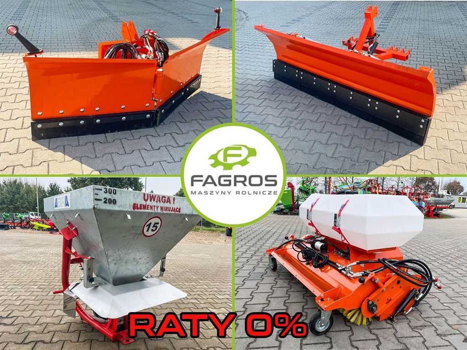 Pług śnieżny prosty Zamiatarka Rębak Piaskarko Solarka RATY Dostawa