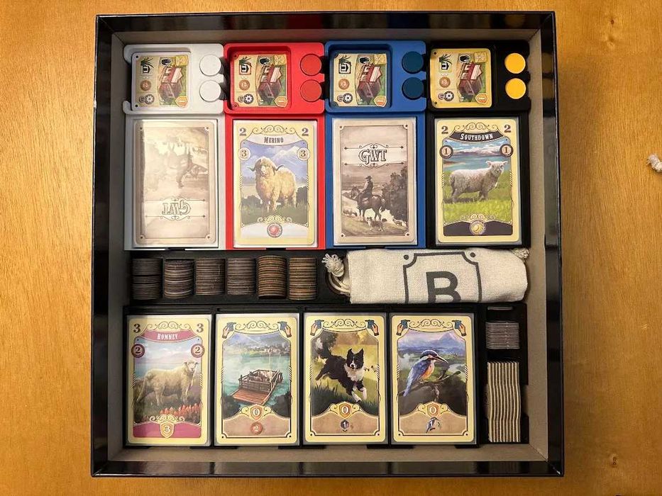 Organizer Insert do gry planszowej Great Western Trail: Nowa Zelandia
