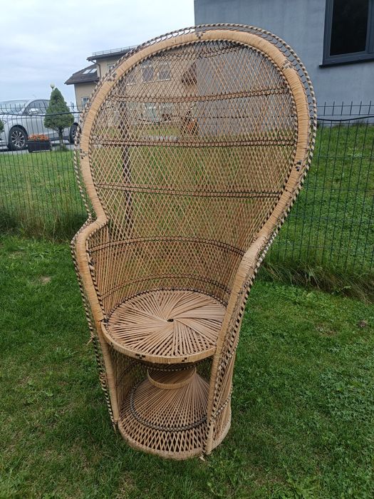Fotel PAW rattanowy Boho piękny modny