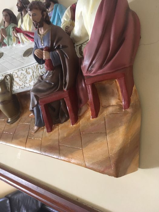 OPORTUNIDADE Quadro antigo em 3D Ultima Ceia