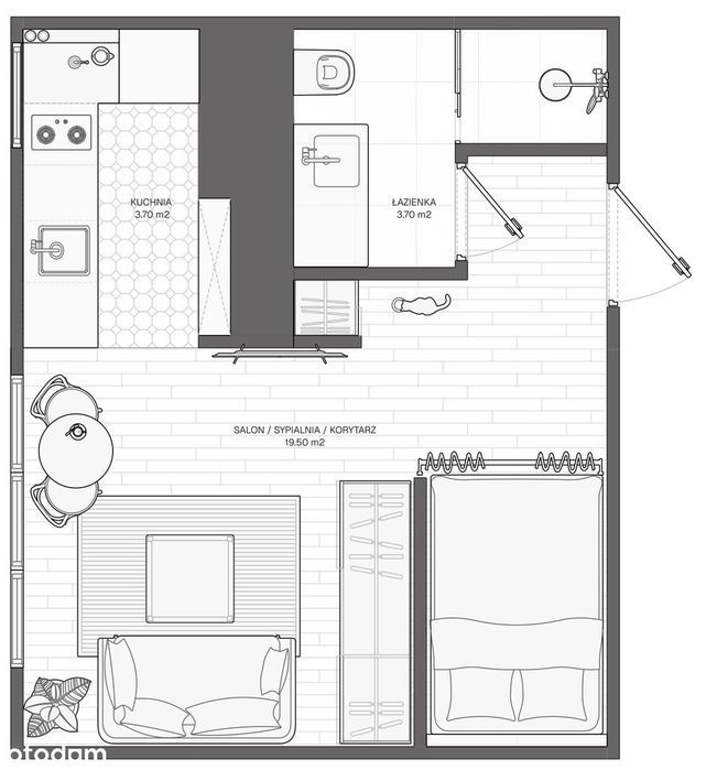 Kawalerka 26,32 M² | 2 Piętro | Piwnica | Starogard Gdański