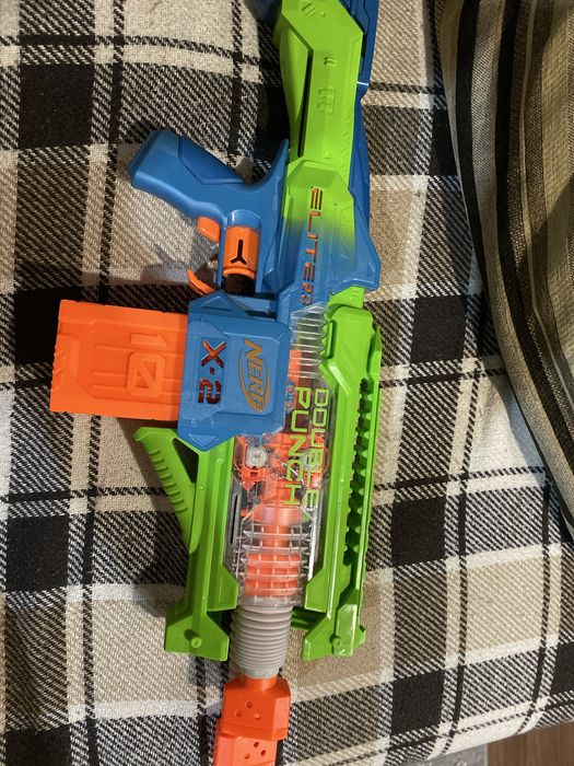 Автомат бластер NERF DOUBLE PUNCH ELITE 2.0