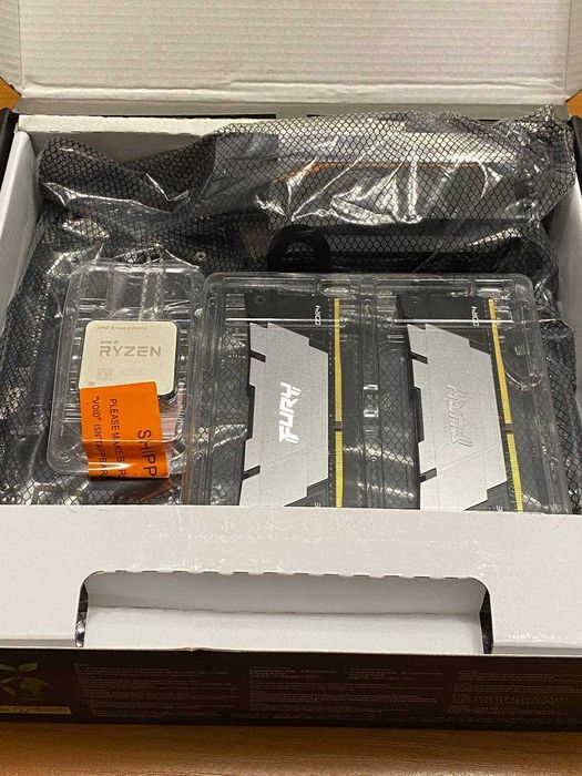 Ігровий комплект Ryzen 5 5600X / Gigabyte AORUS B550M / Fury DDR4 16gb