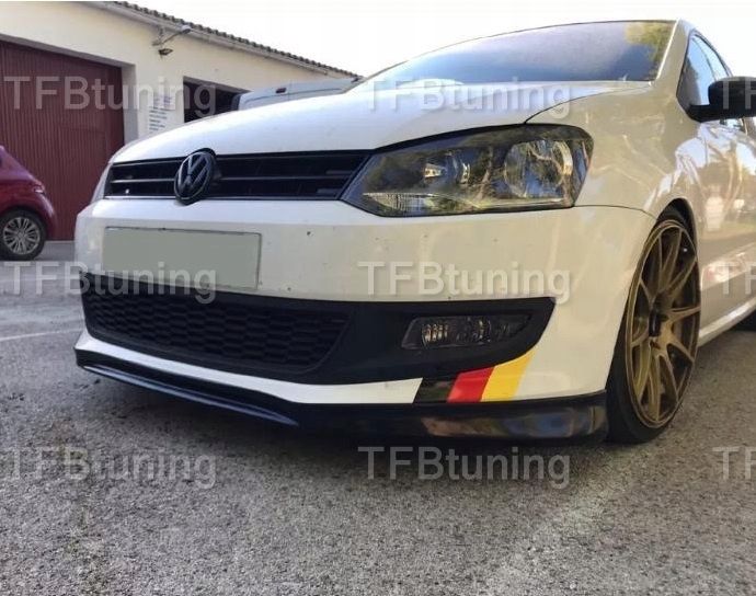 spoiler dokładka zderzaka przód vw polo 2009-2014 tfb tuning wyprzed