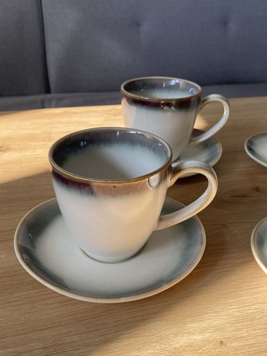 Komplet 6 filiżanek ze spodkami Duka Freja NOWE