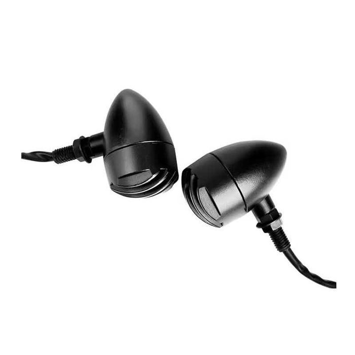Par Piscas LED com Grelha Plástico - Lentes Âmbar
