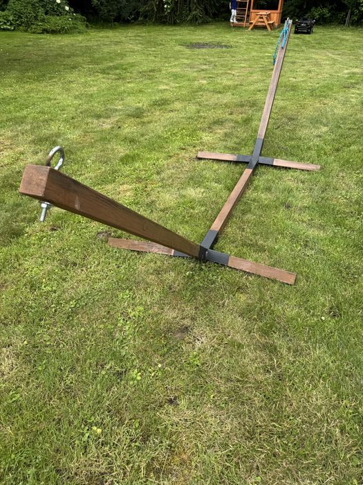 Stelaz drewaniany do hamaka