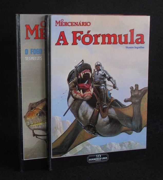 Livros BD O Mercenário 1 e 2 Segrelles Meribérica