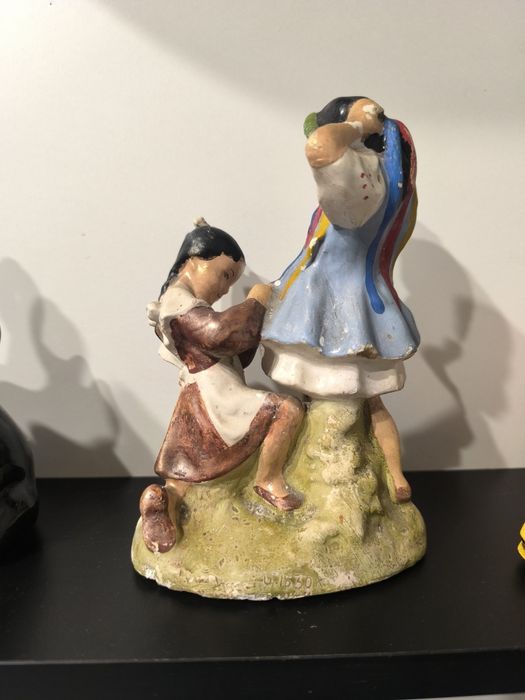 Статуэтка "Подружки" Гипс.СССР Крымская артель.50-е годы хх века