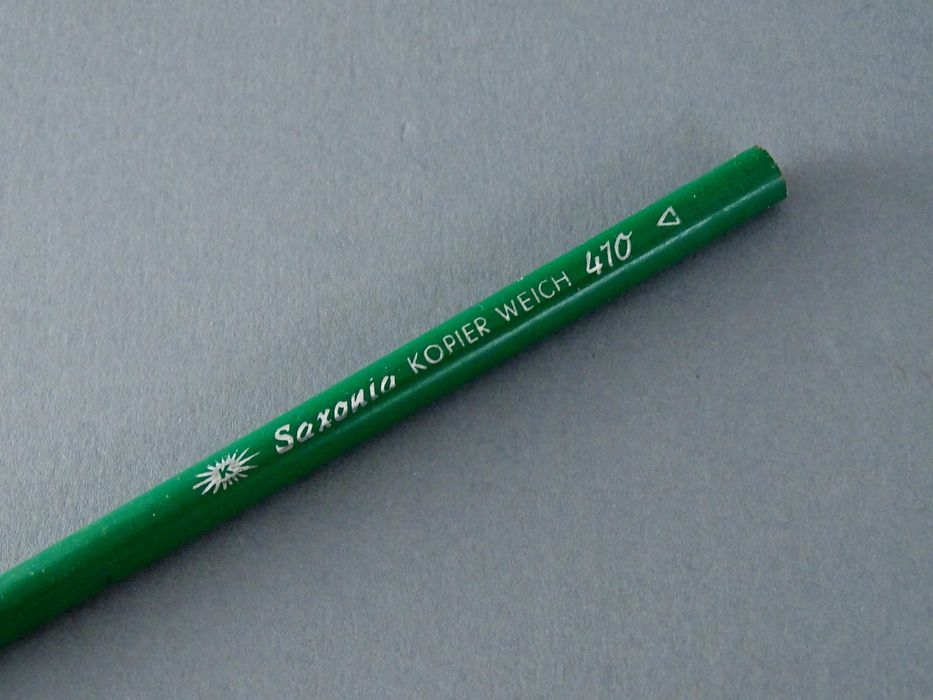 zabytkowy ołówek saxonia kopier weich 410