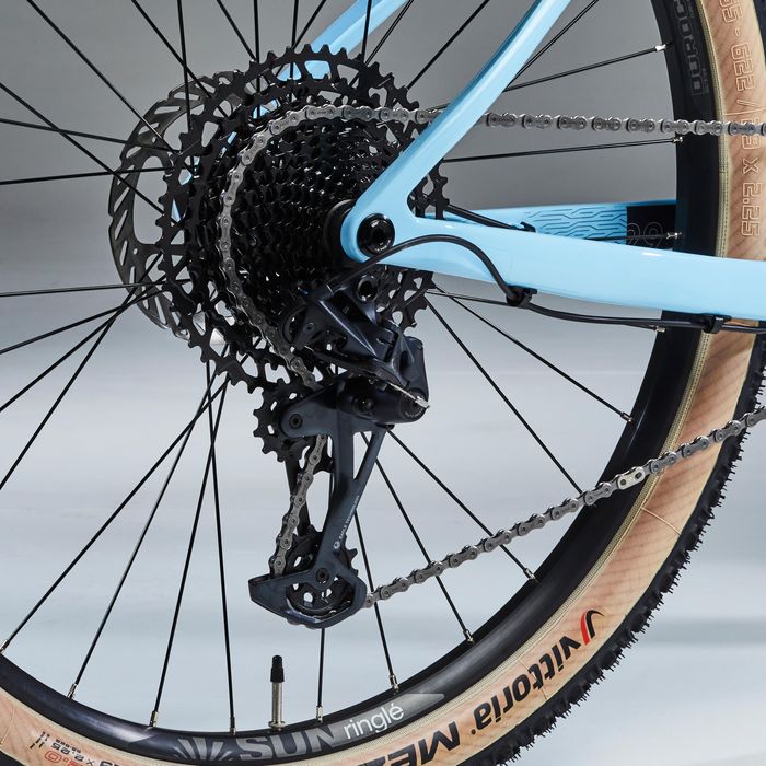 BICICLETA BTT CROSS COUNTRY ROCKRIDER RACE 740 Quadro em Carbono Azul