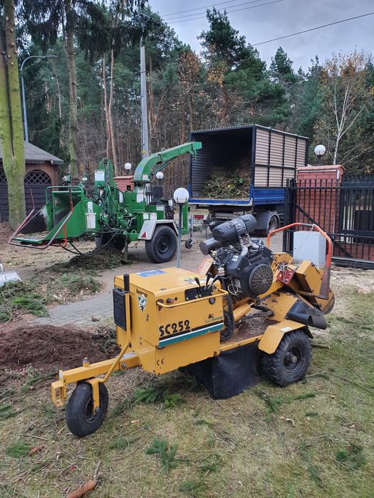 Czyszczenie działek wycinka drzew rębak Najtaniej kompleksowo zwyżka