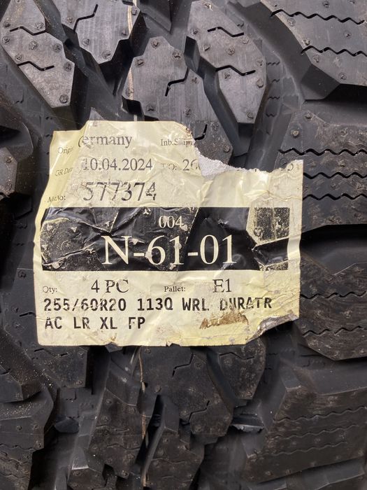 1 pneus 255/60 R 20 Gooyear novo!