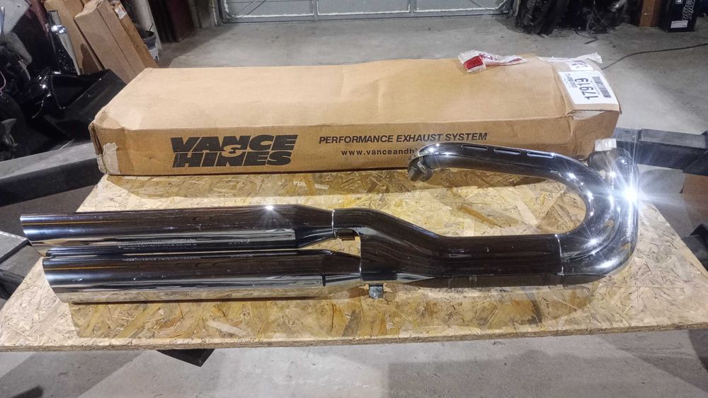 Kpl 2x Tłumik wydech kolektor Harley Davidson Dyna Fat Bob FXDF CVO Wide Glide FXDWG