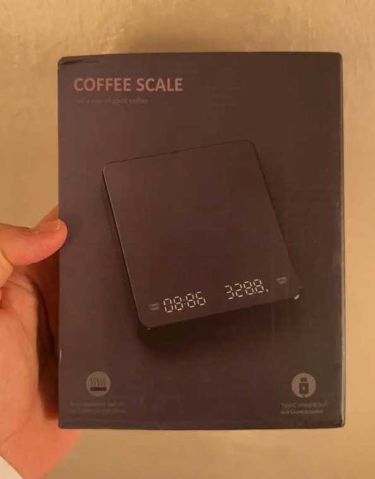 Profesjonalna waga do kawy z timerem – idealna do V60 i espresso 0,1 g