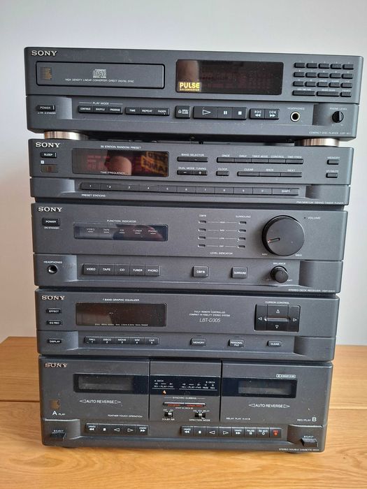 Wieża Sony LBT-D305 + CD CDP-M11 + kolumny Vintage Lata 90