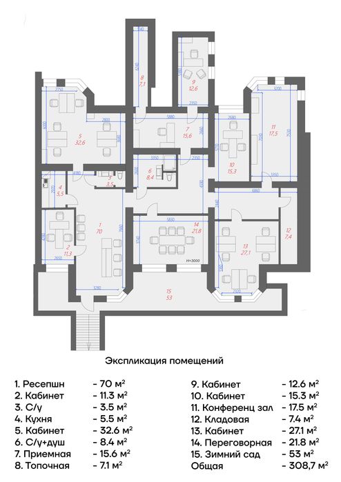 Продажа • Готовый офис по цене ниже 1000$ /м² • Приморский Зоопарковая