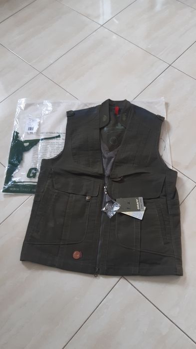 Kamizelka nowa myśliwska wędkarska kolor oliwkowy  L Graff