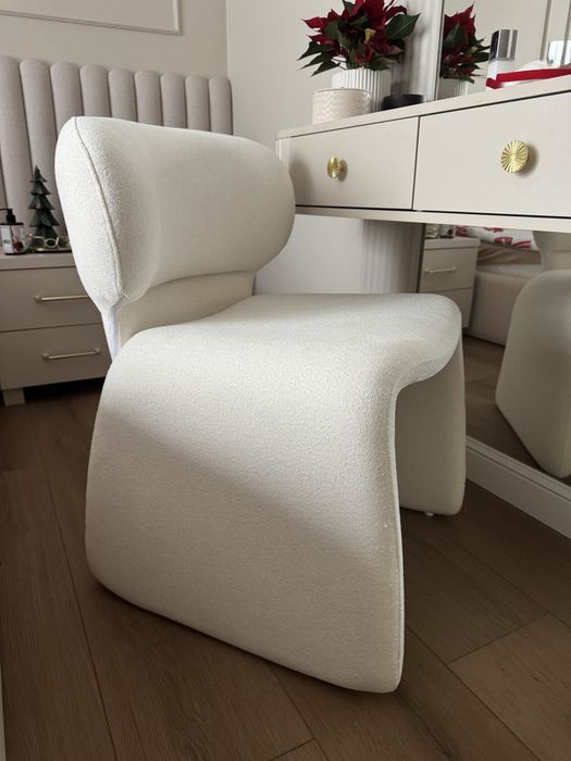 Krzesło do toaletki Nabila białe