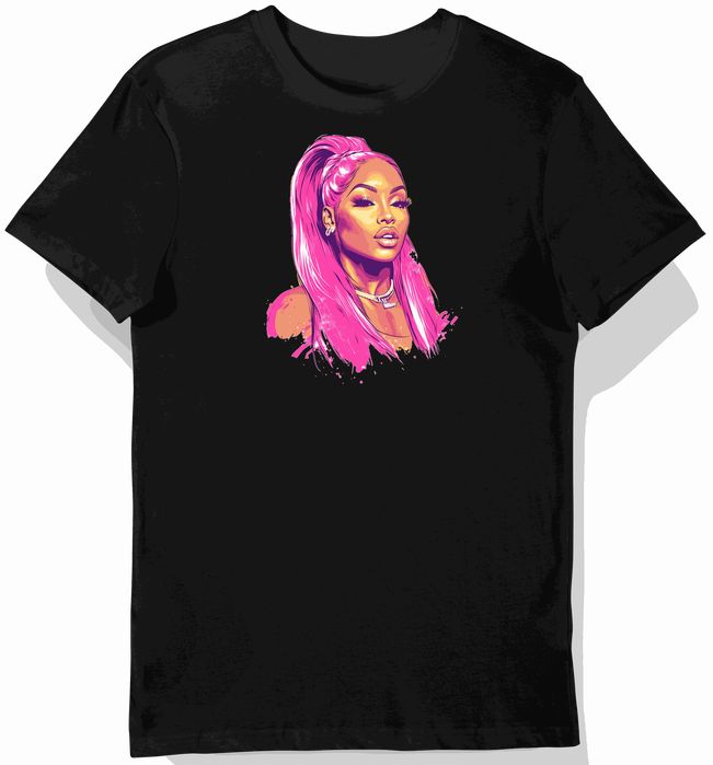 Koszulka męska czarna z motywem Nicki Minaj 3XL