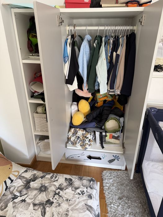 Roupeiro de criança de cama alta SMÅSTAD Ikea
