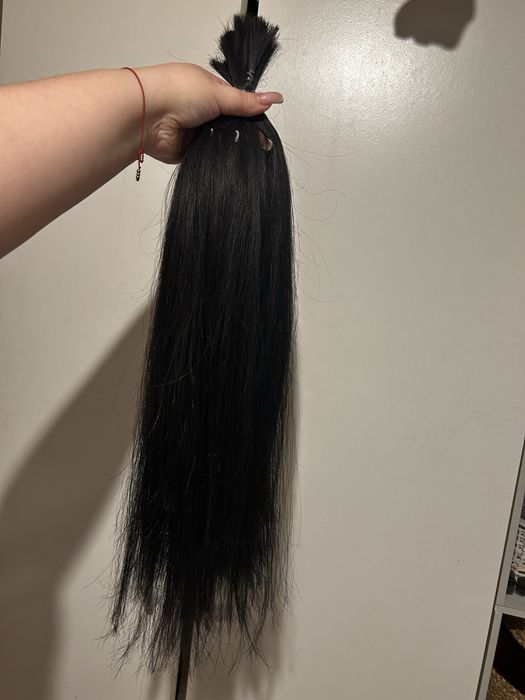 Wlosy naturalne 59 cm okolo 70 gram