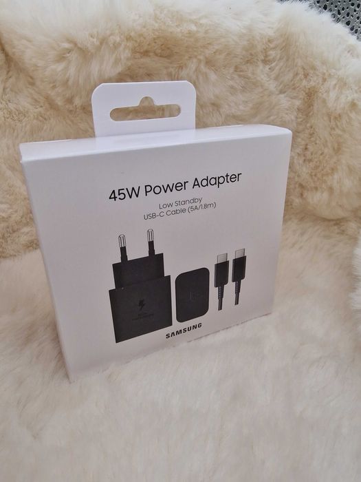 Nowy zestaw Ładowarka sieciowa Samsung 45 W + kabel (EP-T4511