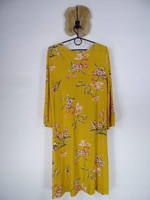 Sukienka w kwiaty Bonmarche 42 XL 14 rozkloszowana