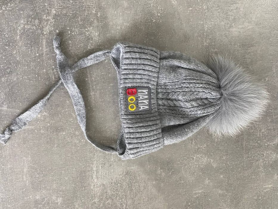 Шапка зимняя для новорождённых