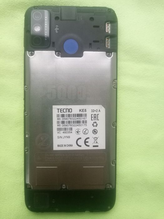 Лот  Tecno Spark 6GO  на запчасти