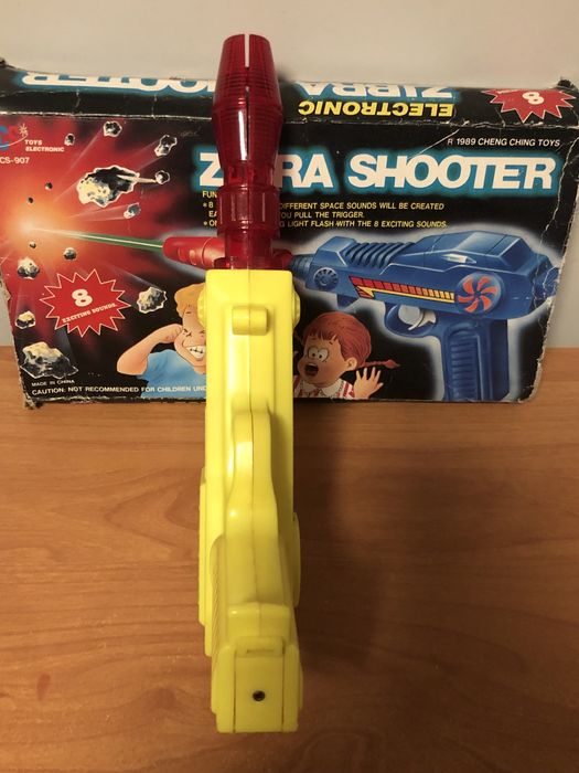 Zibra Shooter 1989 cheng ching toys retro nostalgia
