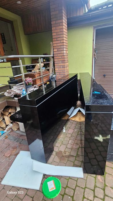 Bar czarny 2.5m 2szt