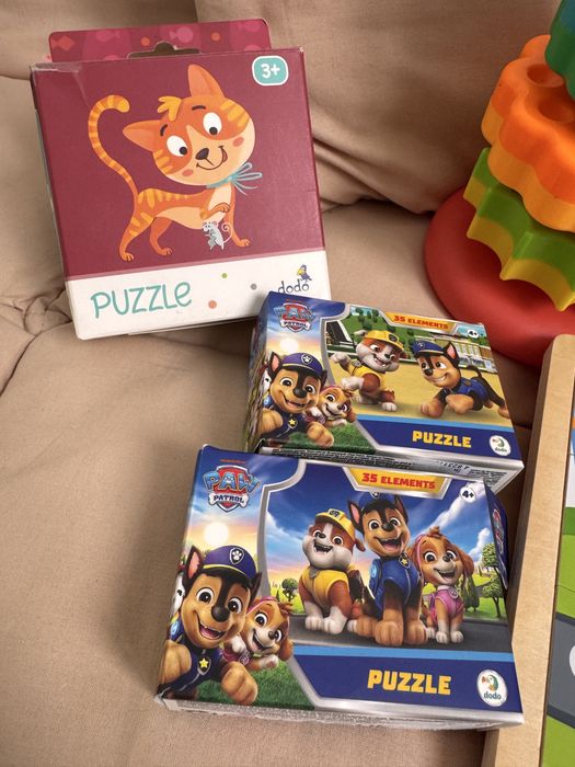 Спіральна піраміда, пазли Dodo, деревяні пазли Viga toys, складанка