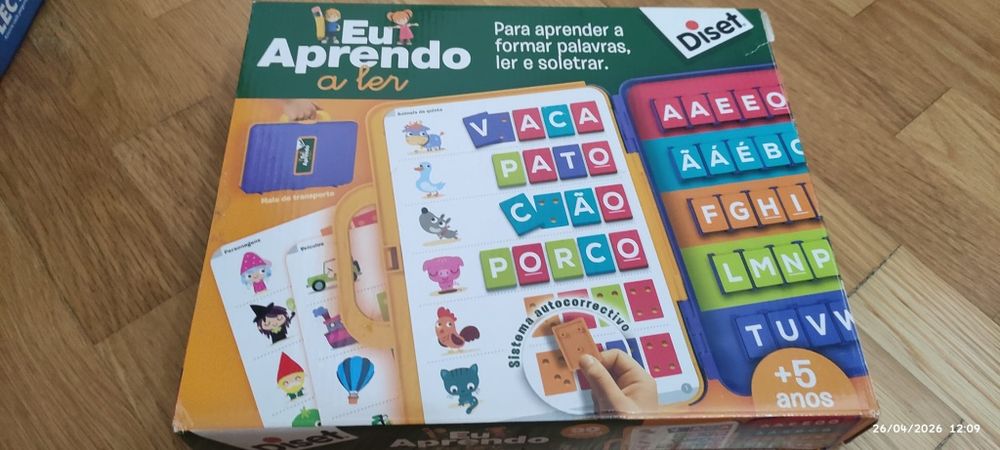 Eu aprendo/mala completar palavras