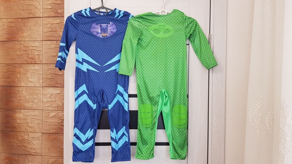 Набор: карнавальний костюм наряд герои в масках Кетбой Гекко cat boy