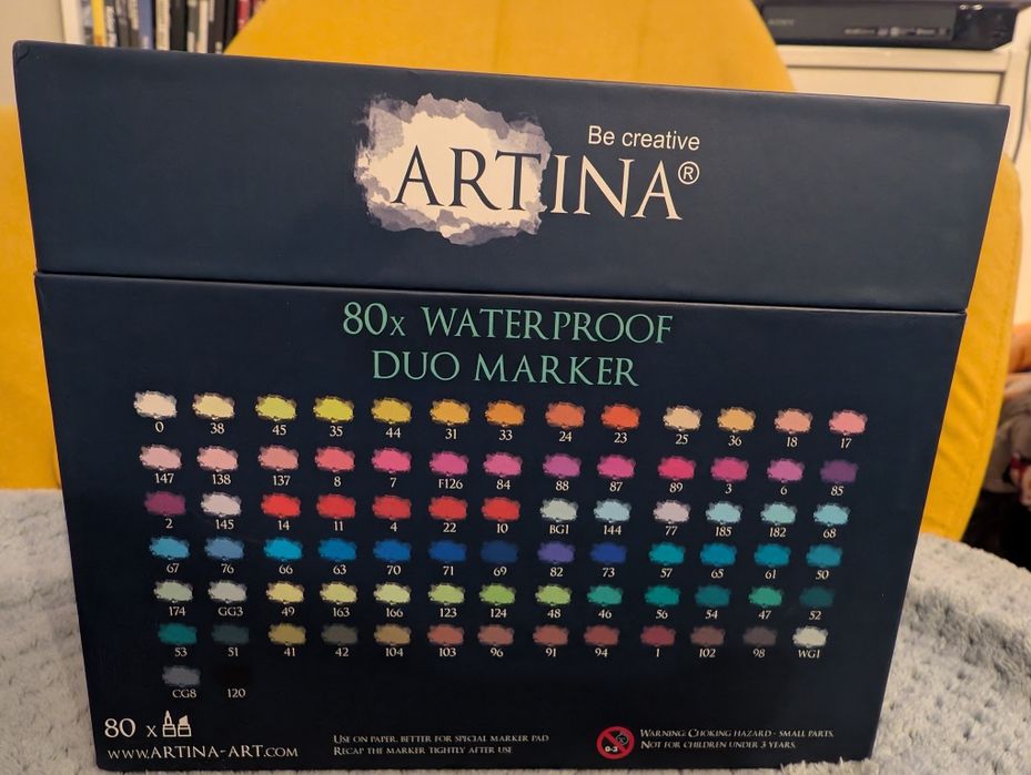 Markery alkoholowe Artina 80 sztuk