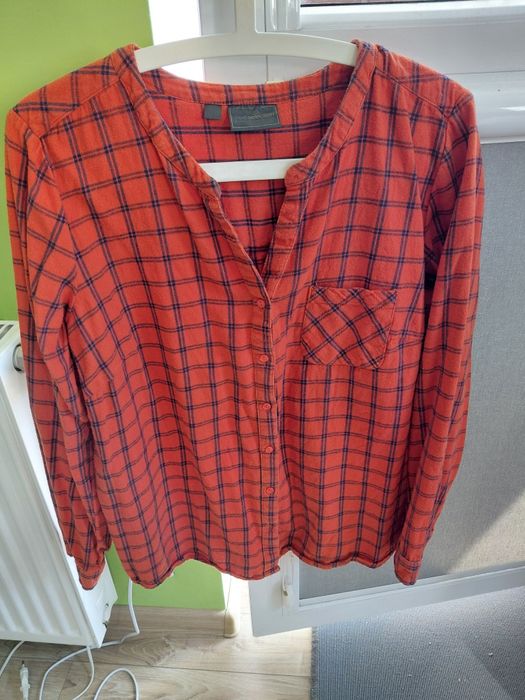Koszula flanelowa orange w kratke