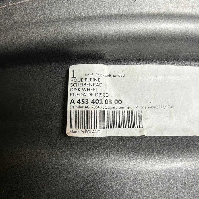 ДИСКИ БУ різноширокі сталеві SMART R15 4X100 A4534010100/A4534010300