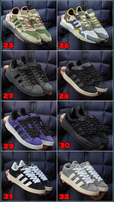 ВСІ МОДЕЛІ‼️ Кросівки Adidas Samba, Campus, Forum, Gazelle / 36-46, Унісекс, ПРЕМІУМ