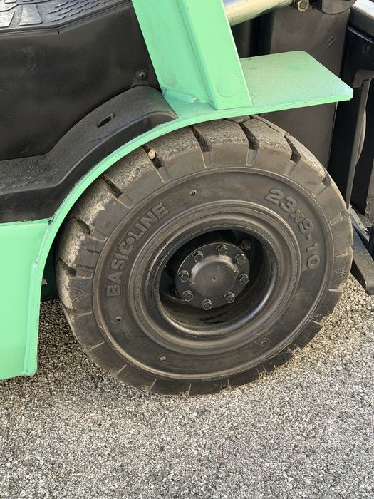 Mitsubishi empilhador eletrico - 2500kg - triplex 6m