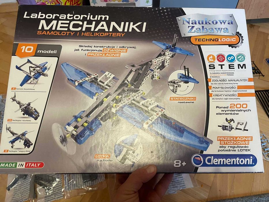 Laboratorium Mechaniki dla chłopca 8+ Zabawka Samoloty i Helikoptery