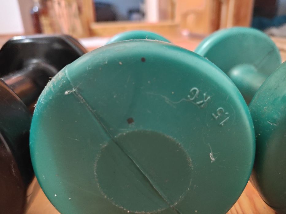 Hantle fitness 5kg i 2x1,5kg