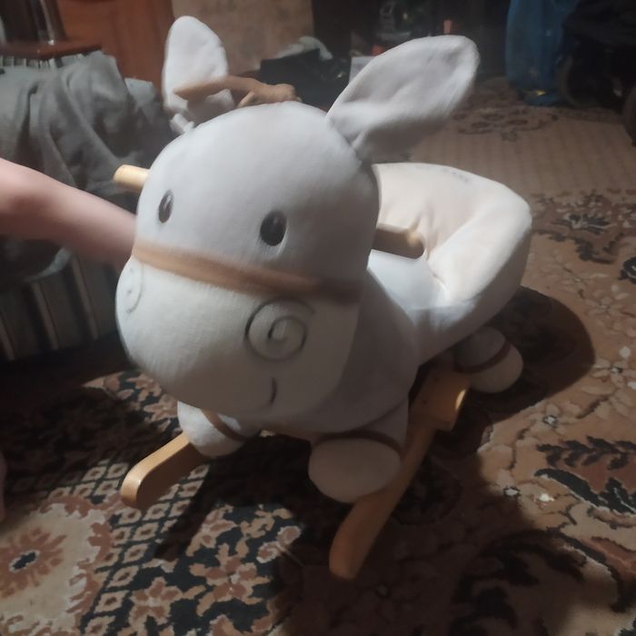 Ослик качалка мягкая