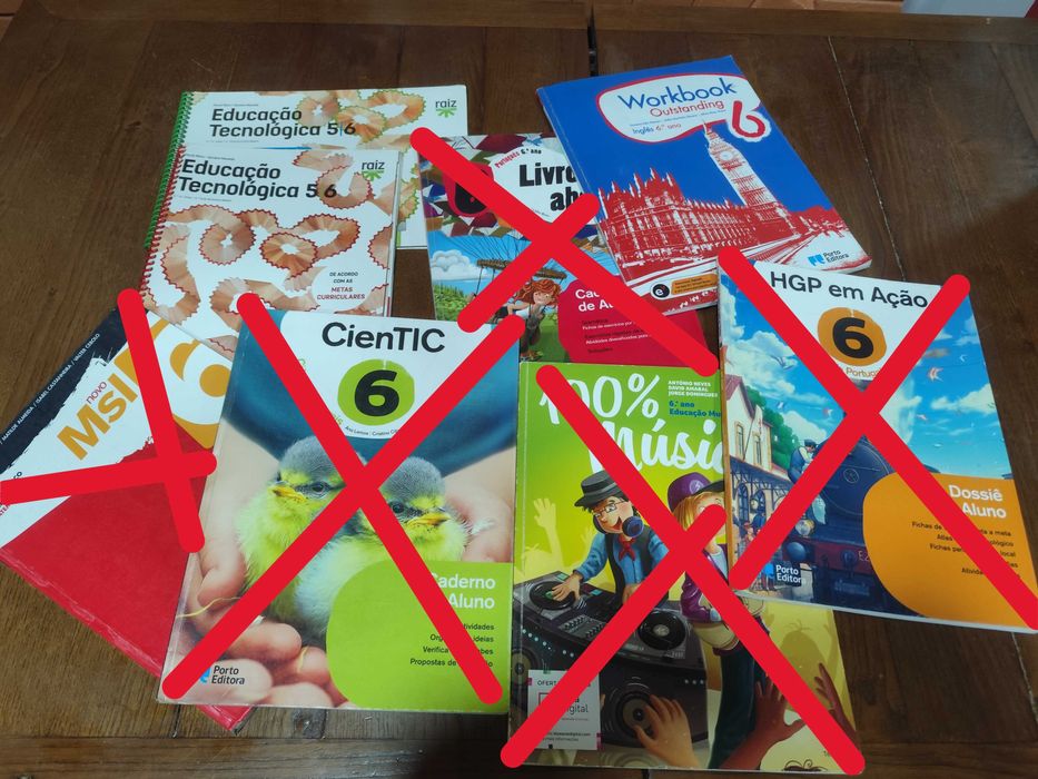 Caderno de atividades e manuais do 6° Ano