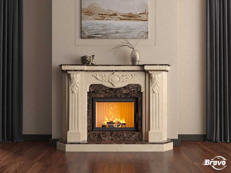 Якісний монтаж каміна з обігрівом на будинок