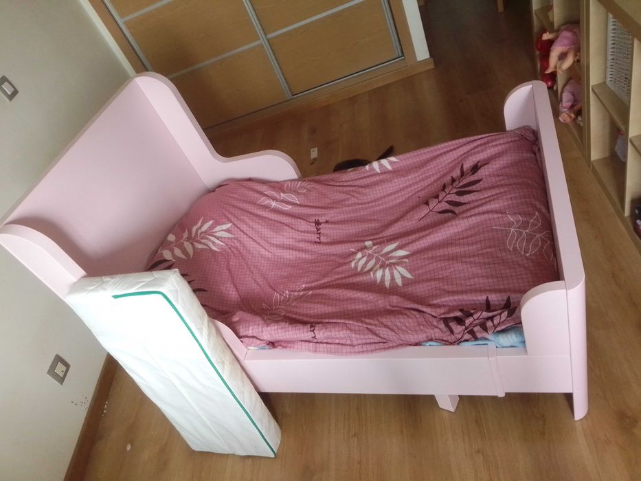 Cama criança/adolescente extensível, com colchão