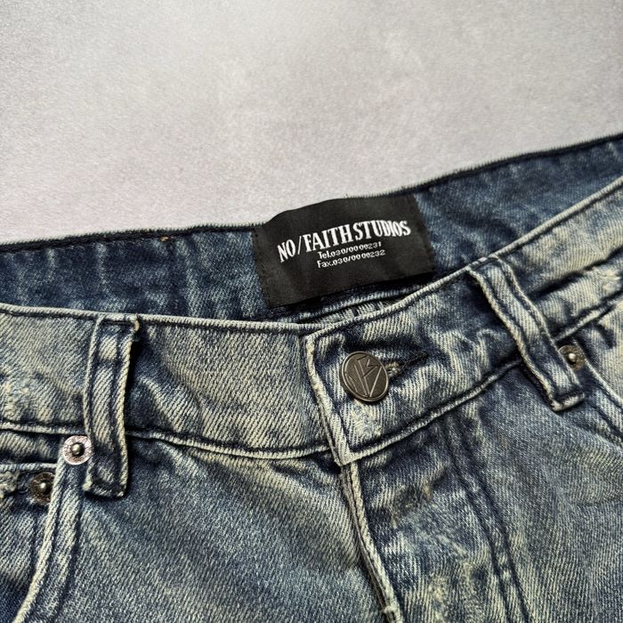 Джинсы широкие No Faith Studios distressed archive